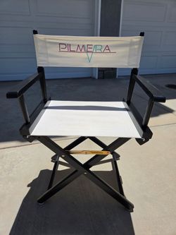 Casual Home 18" Standard Width Director's Chair - black frame / natural canvas