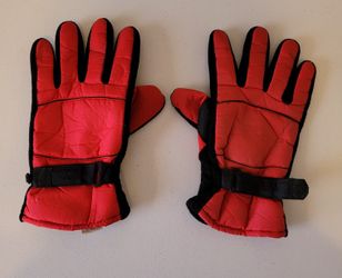 Men's XL Red & Back Adjustable Gloves