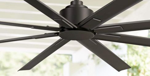 65" Minka Aire Xtreme H2O Coal Black Wet Rated Ceiling Fan with Remote