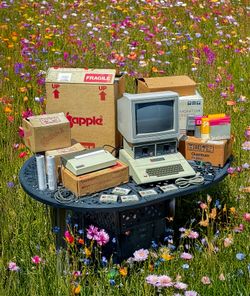 Apple 2 Plus computer system in original boxes