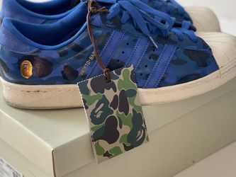 Undftd X Bape Blue Camo Adidas Superstar