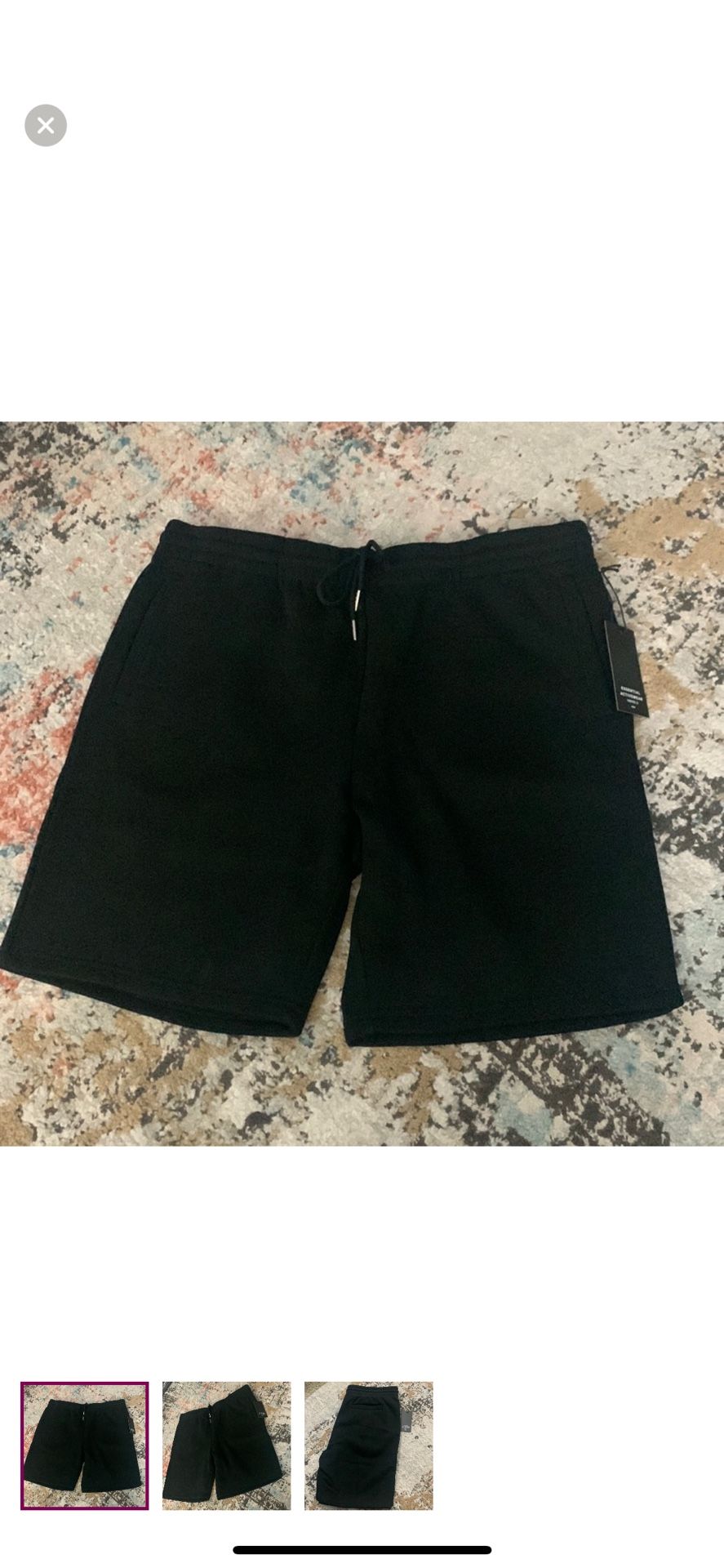 Men’s Black short joggers