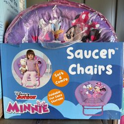 Disney Minnie Mouse 19” Toddler Saucer Chair, Pink