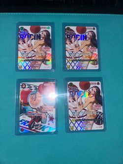 One Piece Round1 Cards - 3x Nico Robin 1x Franky
