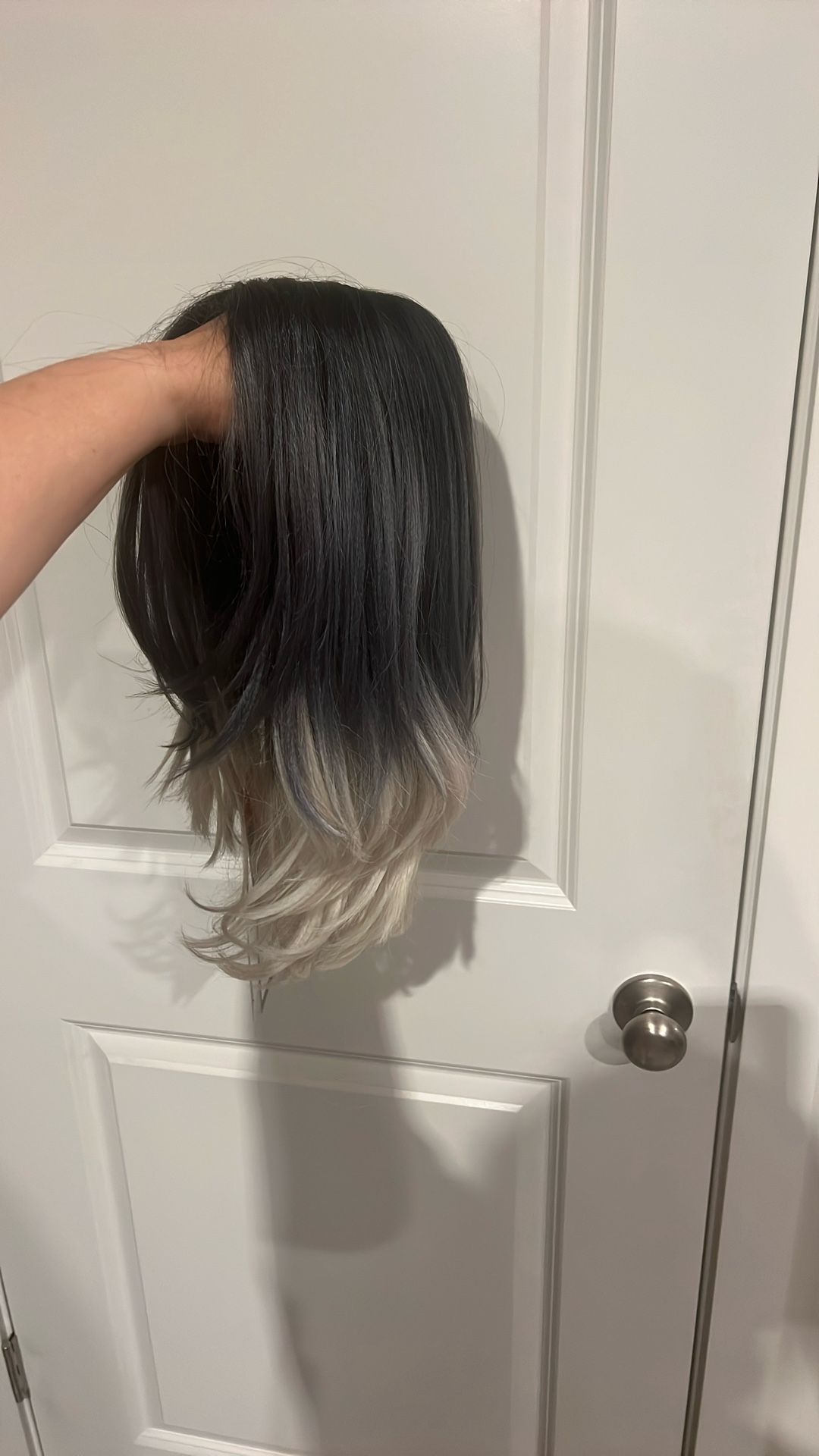 Black Grey Wig
