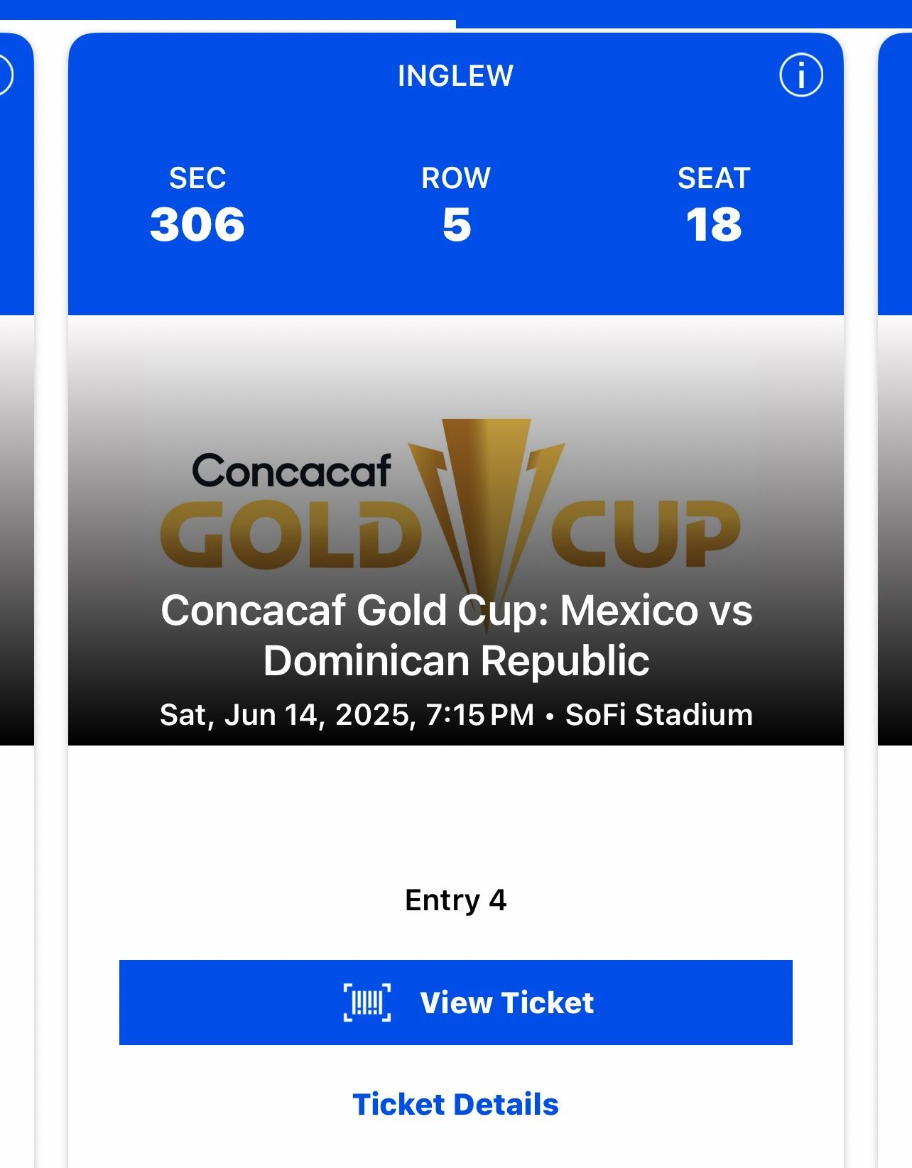 Gold Cup Tickets