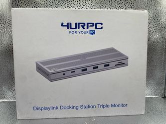 4URPC DSC013 Dispalylink Docking Station 3 Moniors BROKEN ONLY 1 PORT WORKS