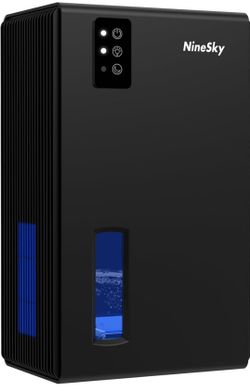 98 OZ Dehumidifiers for Home, (1100 sq.ft) Dehumidifiers for Basement Bathroom Bedroom with Auto Shutoff