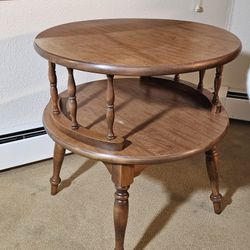Vintage Round End Table