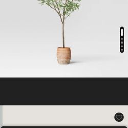 72” Artificial Tree With Cement Pot