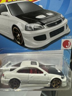 🔥 Hot Wheels - 2024 Series Car - White HONDA CIVIC Si