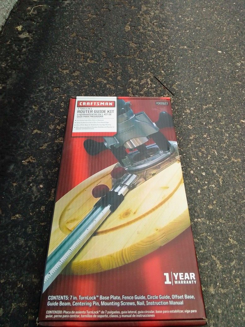Craftsman 3 In 1 Router Guide Kit