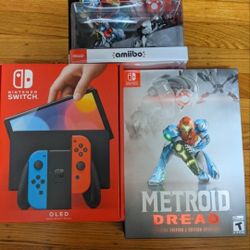 Nintendo Switch OLED Bundle – Red/Blue Edition