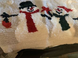 Christmas Snowman bath rug
