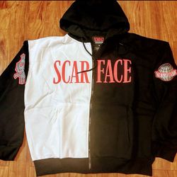 Scarface Black And White Jacket Zipup