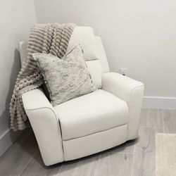 Snejana 40.2" Wide Microfiber Upholstered Power Recliner with USB Port, Wall Reclining Chair