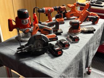 Black & Decker cordless tools. Some within 3 years old and some are 1 year.
