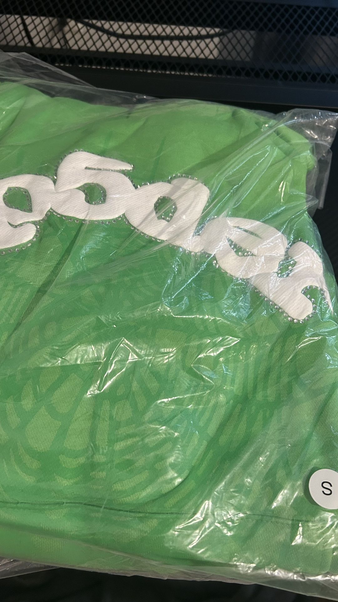 Green Sp5der Hoodie (Size S) – New in Bag