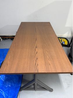 IKEA IDÅSEN Desk — Brown/Dark Gray, 63”×31.5”