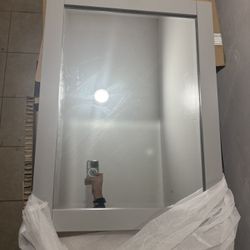 Bathroom Mirrors in storm gray