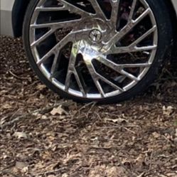 22 Azara 505 Rims & Tires 5 Lug Universal Smallbolt 