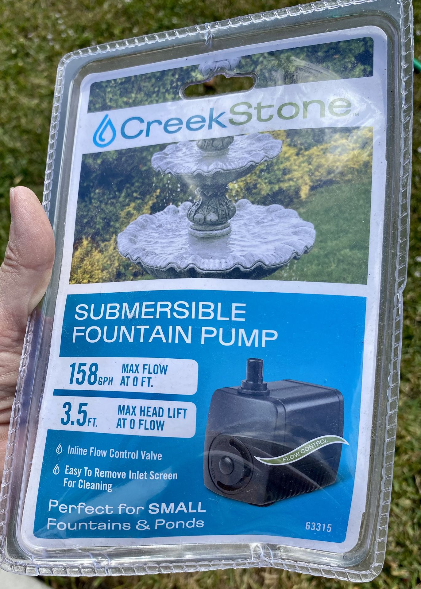 CREEK STONE SUBMERSIBLE POND And Fountain PUMP