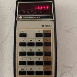 TI-1200 Calculator Without Battery 
