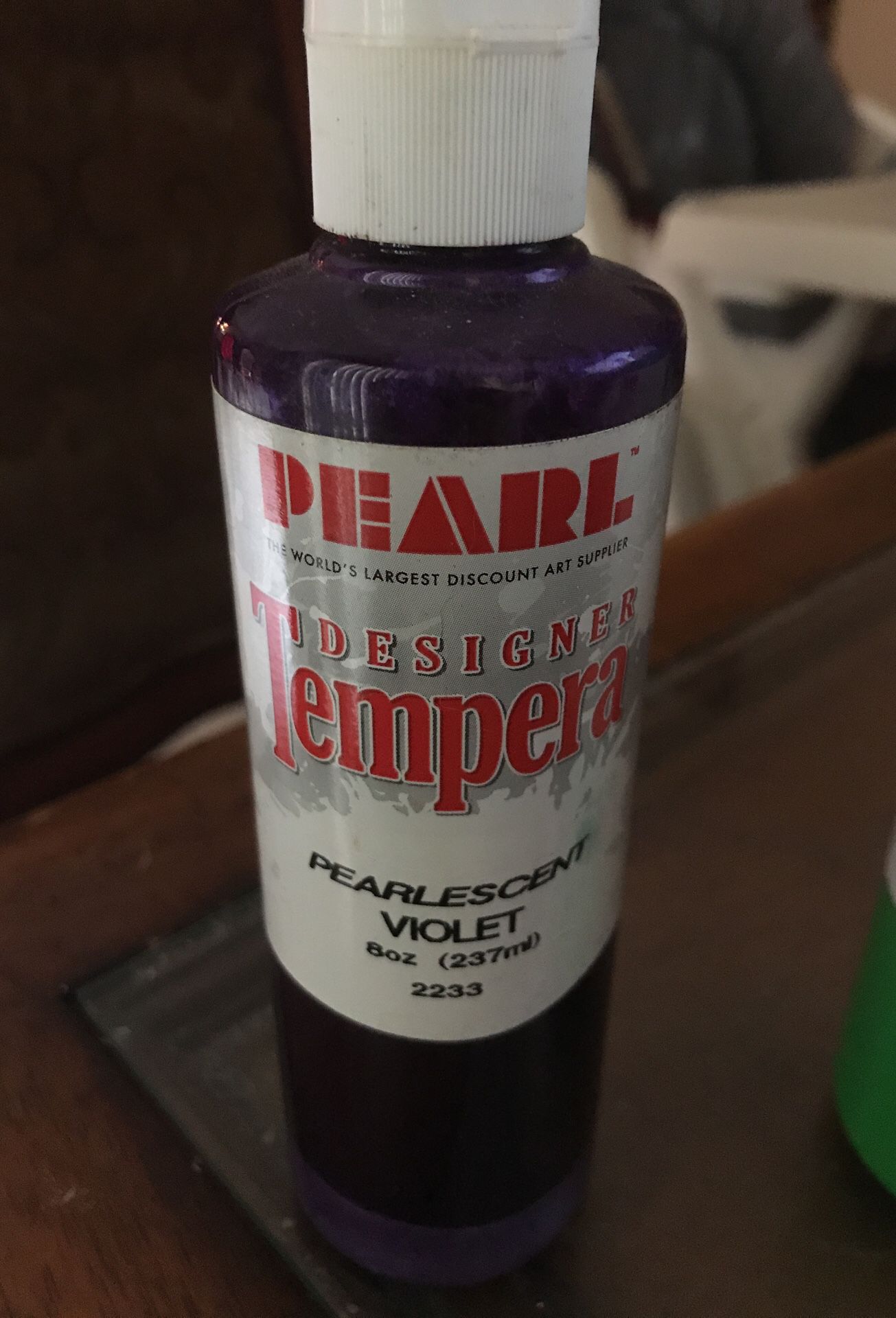 Pearl design tempera pearlescent violet 8oz bottle