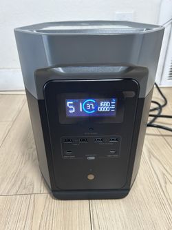 EF ECOFLOW Portable Power Station DELTA Max, 2400W Solar Generator, Full Charge in 1 Hr, 2016Wh Solar Powered Generator for Home Backup