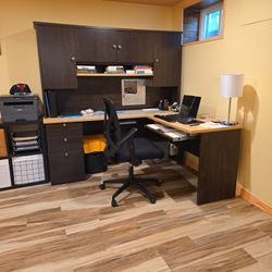 L SHAPED DESK FOR HOME OFFICE 