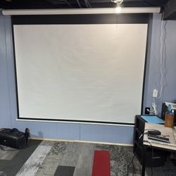 100-inch electric motorized projector screen