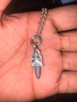 CHROME HEARTS DAGGER PENDANT AND CHAIN