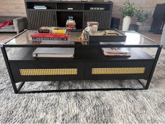Coffee table with two end tables set
