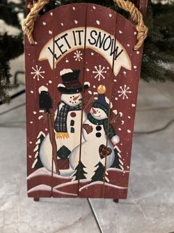 Wooden Christmas Sleigh