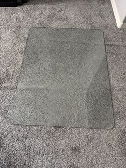 Clear Glass Chair Mat for Carpet