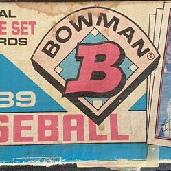 1989 Bowman Baseball Cards Complete set