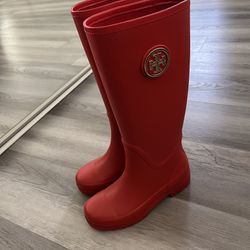 Tory burch Rain Boots -red