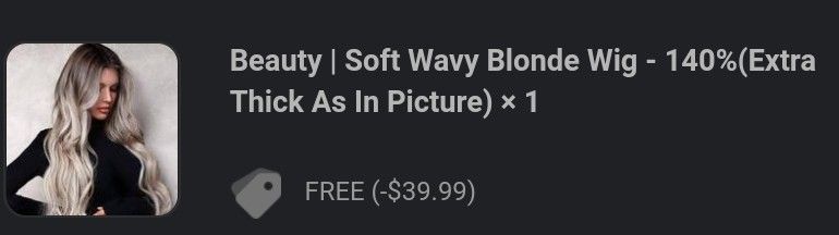 Soft Wavy Blonde Wig