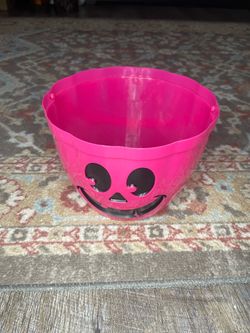 Purple pumpkin bucket