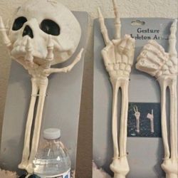 Price DROP $15 each! Halloween Skeletons - Skull in Hand, Skeleton Gestures Decorations -New $25 Each