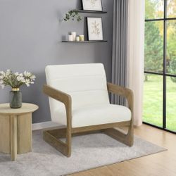 🔥 NEW IN BOX — Thomasville Milland Wood Base Fabric Accent Chair (Gray) - ( $350 + tax at Costco)