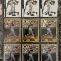 Barry Bonds - 261 Baseball Cards (1987 To 2005)