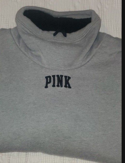 Victoria Secret PINK Women's Small Gray Sweatshirt - Size Small.