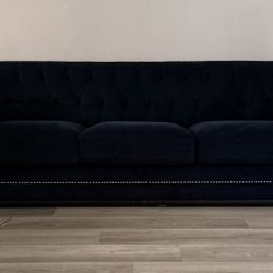 Blue Velvet Sofa