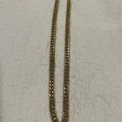 Miami Cuban Gold Necklace Solid 14k . Oro 14kt 