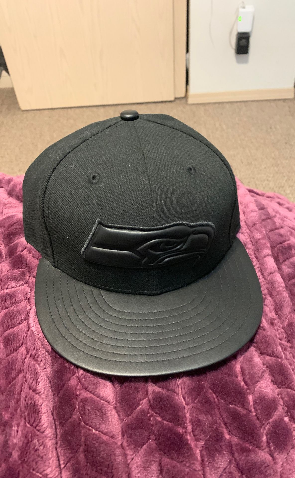 Seahawks hat cap leather