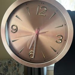 Rose Gold Clock