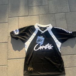 Corteiz Allstarz Football Jersey Medium Black/White Brand New