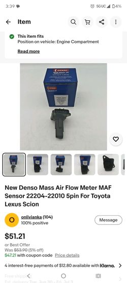 Mass air flow sensor