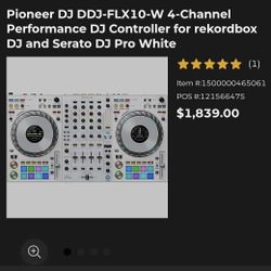 Ddj Flx10 White Dj Controller 